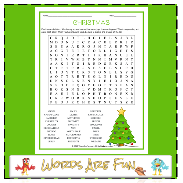 Christmas Word Search