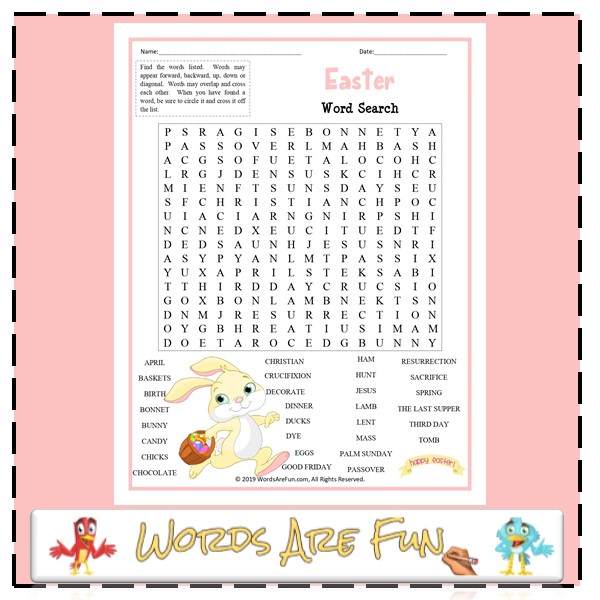 Easter Word Search