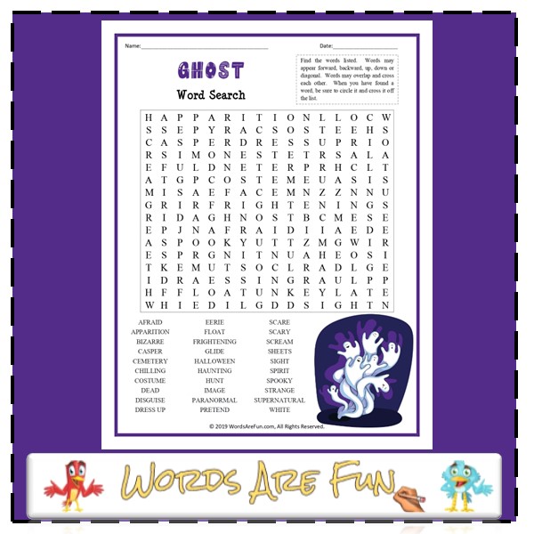 Ghost Word Search