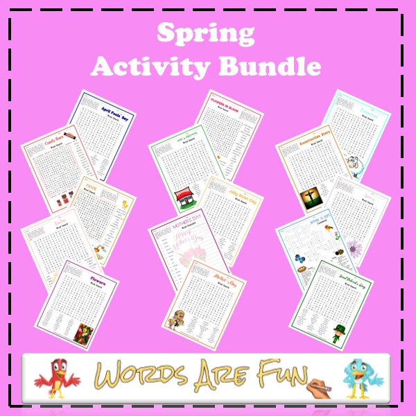 Spring Word Activity Bundle