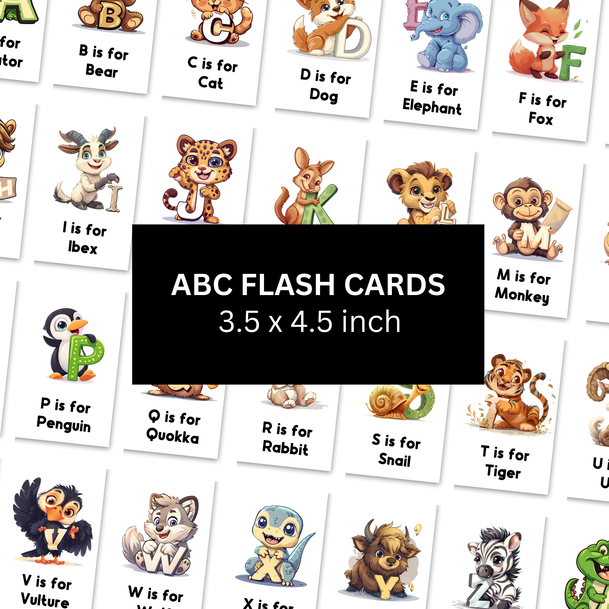 Animal Alphabet Flashcards