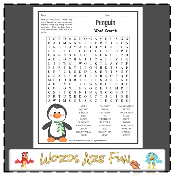 Penguin Word Search