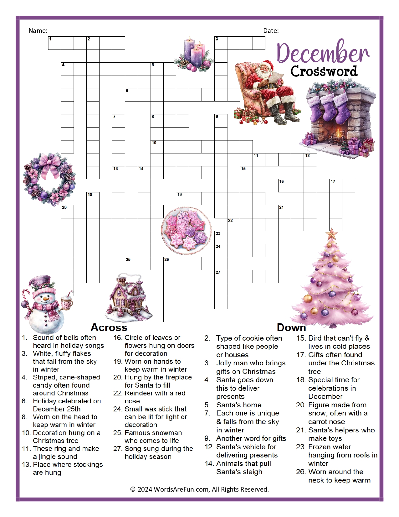 December Crossword Puzzle