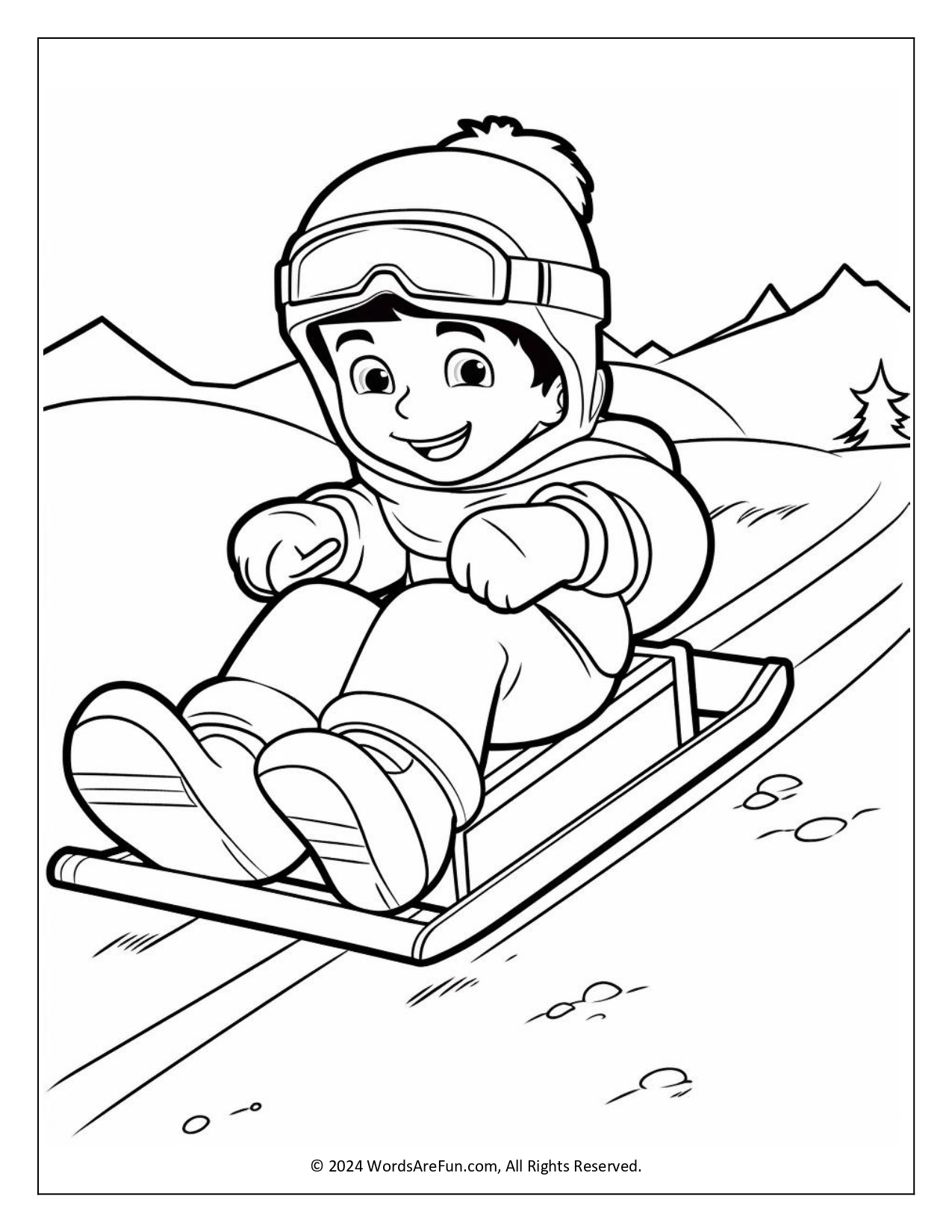 Winter Coloring Sheets