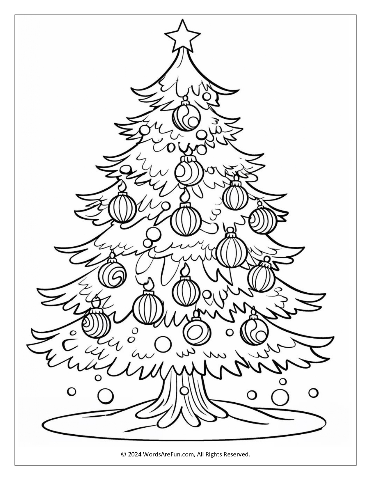 Winter Coloring Sheets